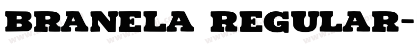 Branela Regular字体转换